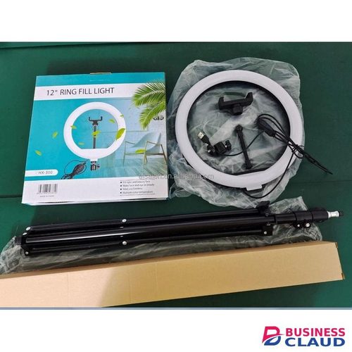 Bright & Adjustable 12-Inch Ring Light For Home Studio, TikTok & YouTube Creators