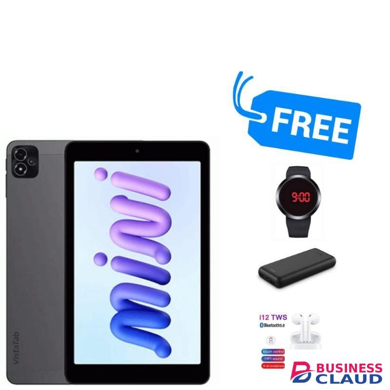 Itel VISTATAB 10 MINI,8"IPS LCD,(3GB UPTO 8GB RAM) & 64GB ROM,ANDROID 14,FREE GIFTS