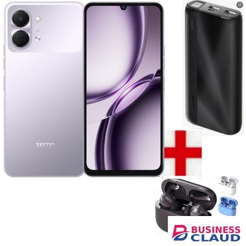 Tecno Pop 20,6.75-inch display, upto 8GB RAM+64GB storage,5000mAh Battery-1 YEAR WARRANTY+Powerbank+smartwatch