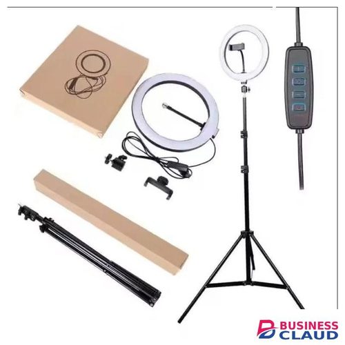Premium 10-Inch Selfie Ring Light with Rotating Phone Holder & Remote for Content Creators