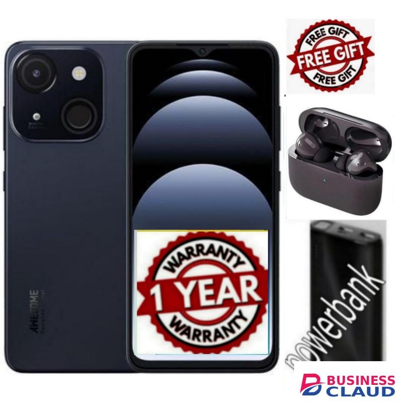 Itel A06 6.6" HD+, 32GB ROM + Up To 4GB RAM, 4000mAh, 4G+EARPODS+POWERBANK...Lii