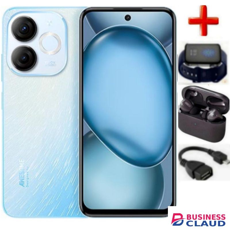 Itel A90, 6.7" Display, 5000 MAh Battery 4+4 GB Ram, 128 GB Storage+WATCH+EARPODS+OTG.