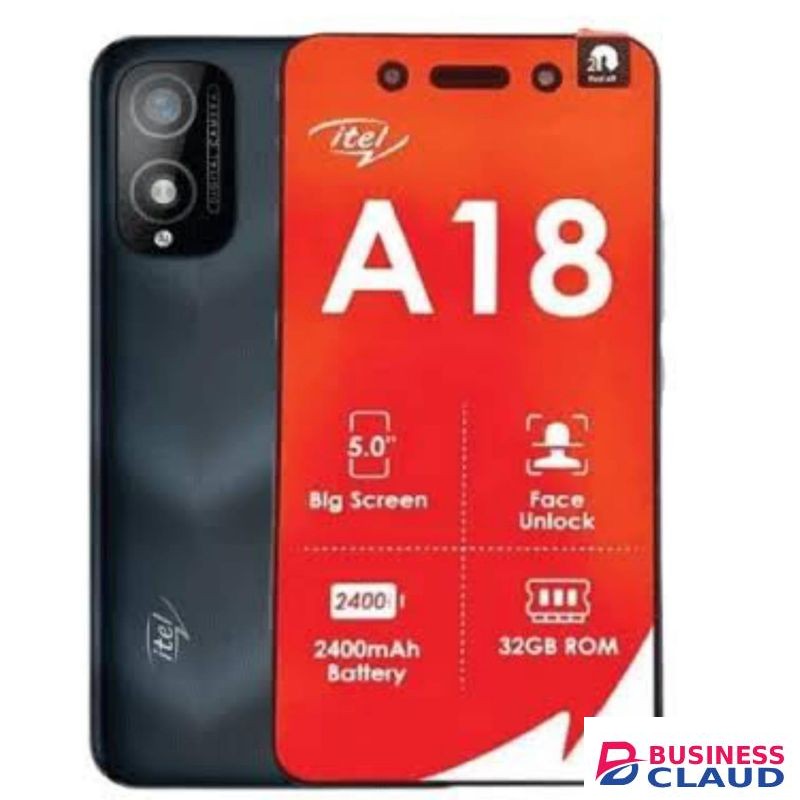 Itel A18 5.0" Screen Display Size,2400 MAh ,32GB+1GB,Dual Sim,SMARTNETS