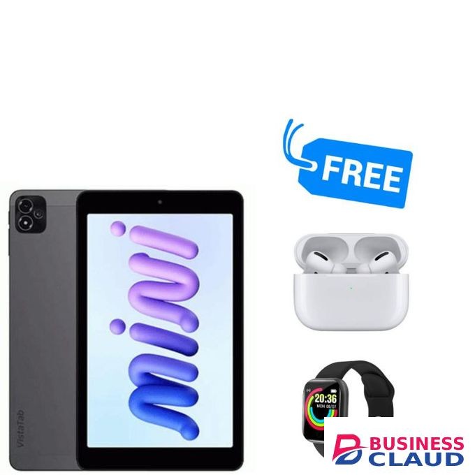 Itel VISTATAB 10 MINI,IPS LCD 8",UPTO 8GB RAM & 64GB ROM,DUAL SIM,ANDROID 14,FREE BUDS & WATCH,SPLY"