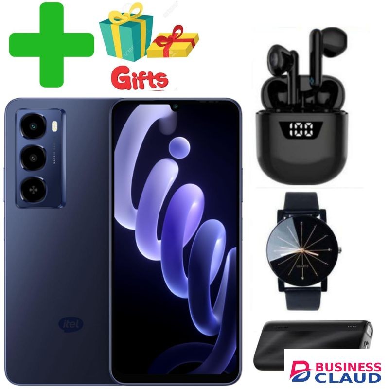 Itel City 100 4G,13 MP"18GB RAM+128GB ROM"5200 MAh+GIFTS,I12 PODS,POWER BANK