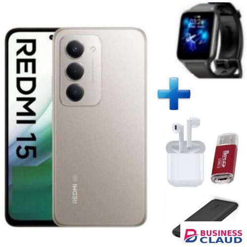 XIAOMI REDMI 15 4G, 256GB 8GB RAM 6.9 inches,Battery 7000 mAh+24 MONTHS WARRANTY Power bank Card Reader Watch Pod
