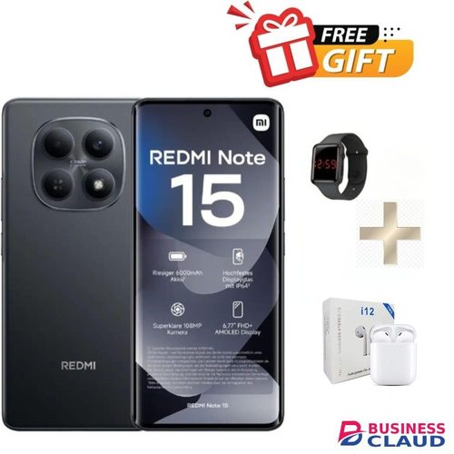 XIAOMI Redmi Note 15 Pro, 6.77", 8GB RAM + 256GB (Dual SIM), 6500mAh, +Free Gifts