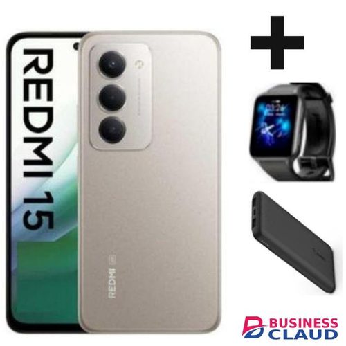 XIAOMI REDMI 15 4G, 256GB 8GB RAM 6.9 inches,Battery 7000 mAh+24 MONTHS WARRANTY Power bank Watch