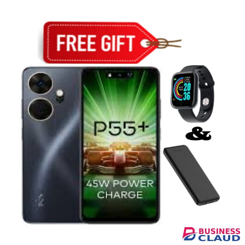 Itel P55+ (Plus) 6.6-INCHES, HD ,UPTO 16GB RAM,128GB Storage, Android 13, Dual Sim+FreeBies