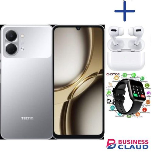 Tecno Pop 20,6.75'' display, Upto 8GB RAM+128GB storage+5000mAh Battery-1 year Warranty.PRO WATCH