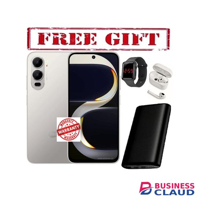 Itel City 200, 6.75", 6GB RAM + 128GB, 5200mAh (Dual Sim)- COMES WITH FREE LED WATCH , POWERBANK AND AIRPODS FOR YOU gray