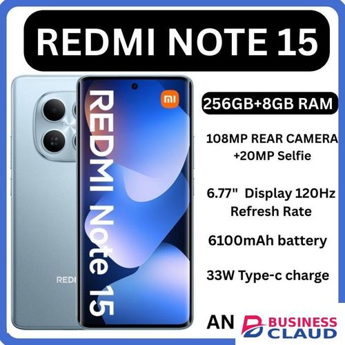 XIAOMI Redmi Note 15, 6.77" Snapdragon, 256GB + 8GB RAM (Dual SIM), 5800mAh