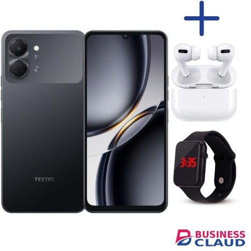 Tecno Pop 20,6.75'' display, Upto 8GB RAM+128GB storage+5000mAh Battery-1 year Warranty. LED WATCH