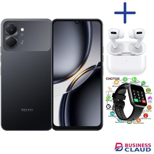 Tecno Pop 20,6.75'' display, Upto 8GB RAM+128GB storage+5000mAh Battery-1 year Warranty. WATCH