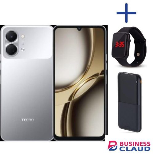 Tecno Pop 20,6.75'' display, Upto 8GB RAM+64GB storage+5000mAh Battery-1 year Warranty.pb