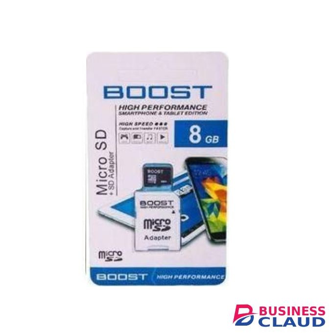 Boost BEST Quality Durable Phone Memory Card 8GB High Speed For Smartphones & Button Katululu Phone Bontel L600, L800 & Tecno T301 , T402, Itel IT5082, IT2160 , IT2163, IT 2165, IT5027, IT5081