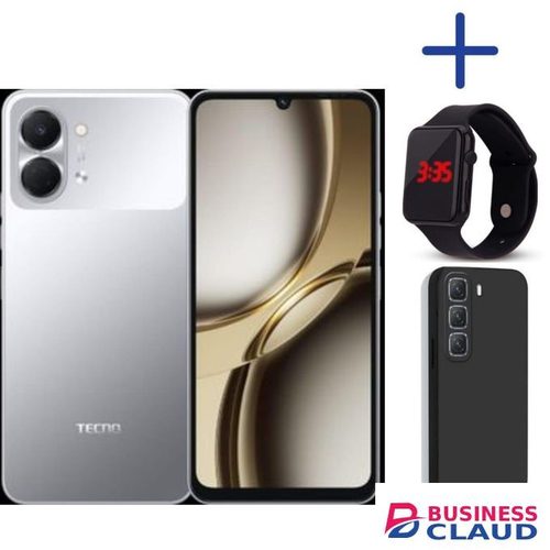 Tecno Pop 20,6.75'' display, Upto 8GB RAM+128GB storage+5000mAh Battery-1 year Warranty.COVER LED