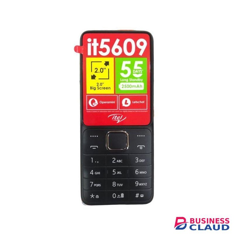 Itel 5609 - 1.77" (Dual SIM) - Wireless FM, 2500mAh - Black