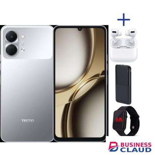 Tecno Pop 20,6.75'' display, Upto 8GB RAM+128GB storage+5000mAh Battery-1 year Warranty.PB LED PODS