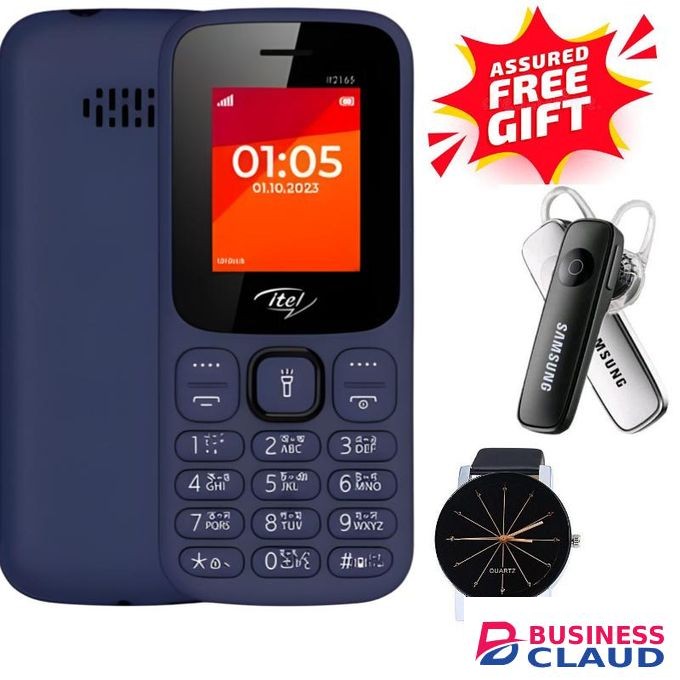 Itel 2165//DUAL SIM//1.77SCREEN DISPLAY//FREE GIFTS
