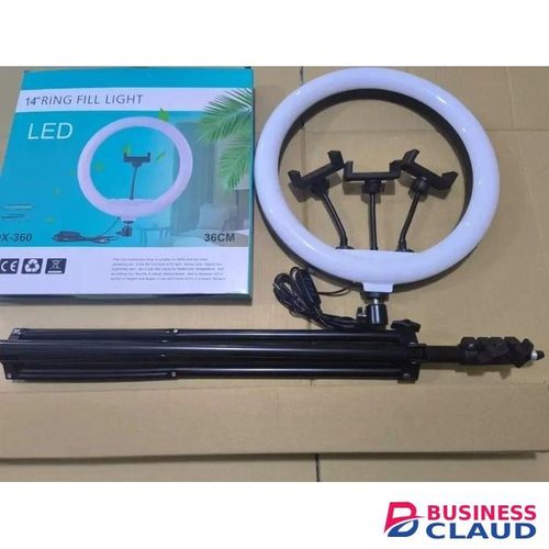 QX-360 14-Inch LED Ring Light USB Powered Dimmable Warm Neutral Cool White for TikTok & YouTube Creators