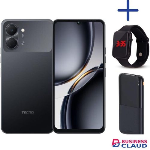 Tecno Pop 20,6.75'' display, Upto 8GB RAM+64GB storage+5000mAh Battery-1 year Warranty.p bank