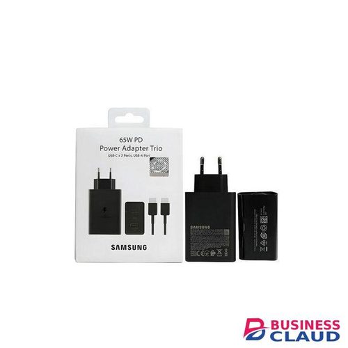 65Watts Trio Superfast Charger Adapter Twin Type C And USB, With Type C Charger