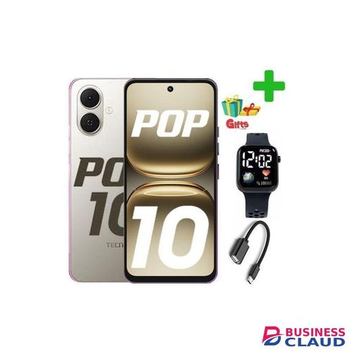 Tecno POP 10 64GB ROM +3GB RAM (+3GB Extended)+Free Gifts
