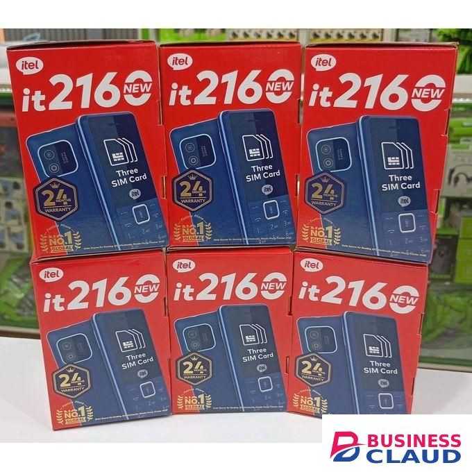 Itel 2160 (NEW), 1.8", 32MB + 32MB (Triple SIM),1000mAh - Black