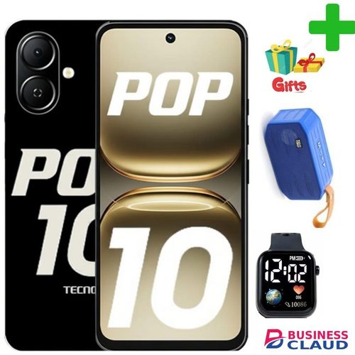 Tecno POP 10 3GB+64GB' 6.67 Inches,Battery: 5000 MAh'Rear Camera - 13MP+ AWESOME GIFTS+1 YEAR WARRANTY.smartnets