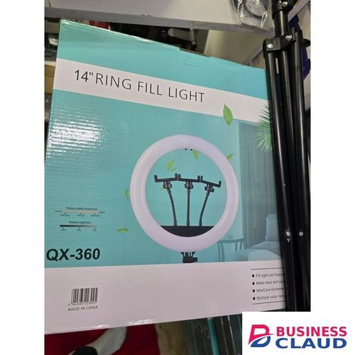 QX360 LED Ring Light 14-Inch 36W with Dimmable Brightness & Tripod – For Content Creators, Makeup Artists & Photographers