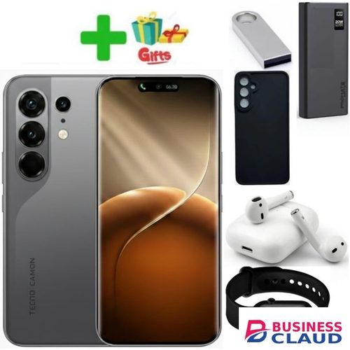 Tecno CAMON 50 Pro - 6.67" 256GB ROM + 8GB RAM, 50MP CAMERA (Dual SIM) 5200mAh Battery+(12 MONTHS WARRANTY)+Cover+Earpods+Led watch+Power bank+Earpods+Flash disk+Cover