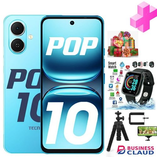 Tecno POP 10"6.67 Inches' 3GB+64GB,Battery: 5000 MAh+AMAIZING GIFTS+1 YEAR WARRANTY.FOR YOU