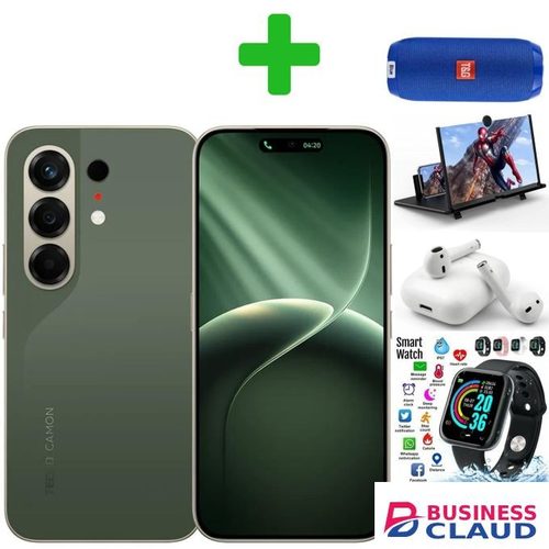 Tecno CAMON 50- 6.67" 256GB ROM + 8GB RAM, 50MP CAMERA (Dual SIM) 5200mAh Battery+(12 MONTHS WARRANTY)+Smart Watch+Earpods+Speaker+Mgnifier