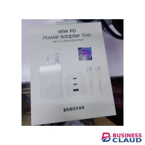 Samsung 65W 25W 15W Trio USB TYPE C PD SUPER FAST CHARGER WITH TYPE C CABLE