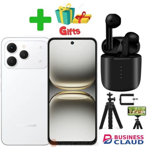 Tecno Spark 40, 6.67'' HD+, UP To 128GB ROM+ 4GB RAM +(4GB RAM Extended) (Dual Sim) 50MP, 5200 MAh COMES WITH FREE GIFTS(LED WATCH) smartnets