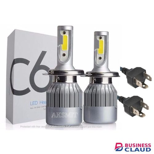 C6 2PCS C6 Led Car 6000K Headlight H4 Bulb Auto Lamps Fog Lights 12V HIGH LOW BEAM