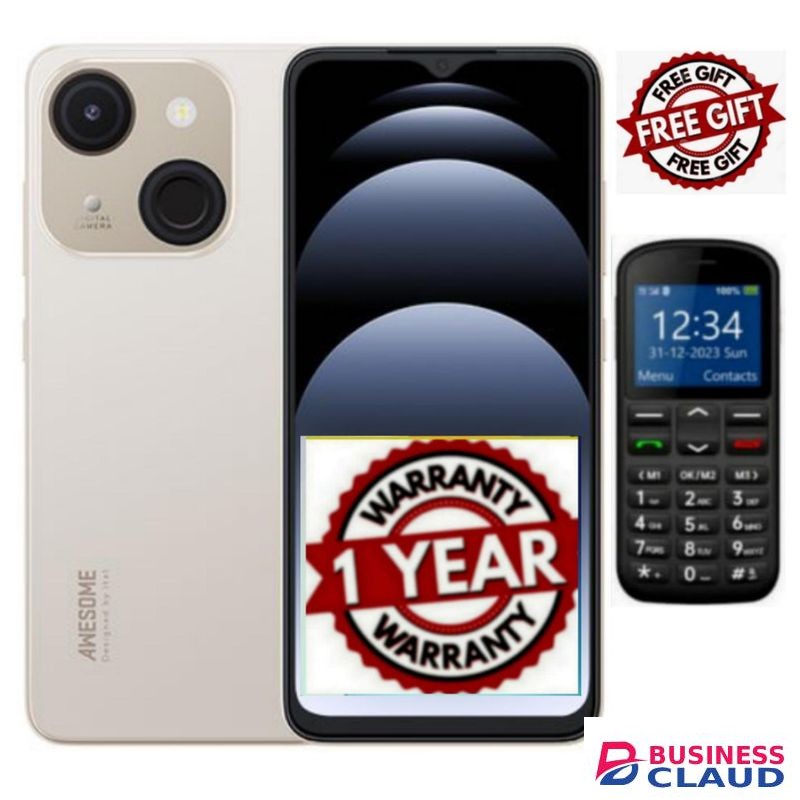 Itel A06 6.6" HD+, 32GB ROM + Up To 4GB RAM, 4000mAh, 4G+FREEPHONE...Lii