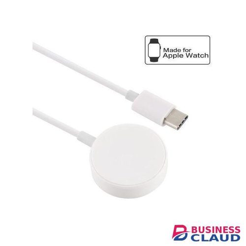 30cm Type-C Universal Portable Magnetic Wireless Charger for Apple Watch Series Ultra & 8 & 7 & 6 & 5 & 4 & 3 & 2(White)