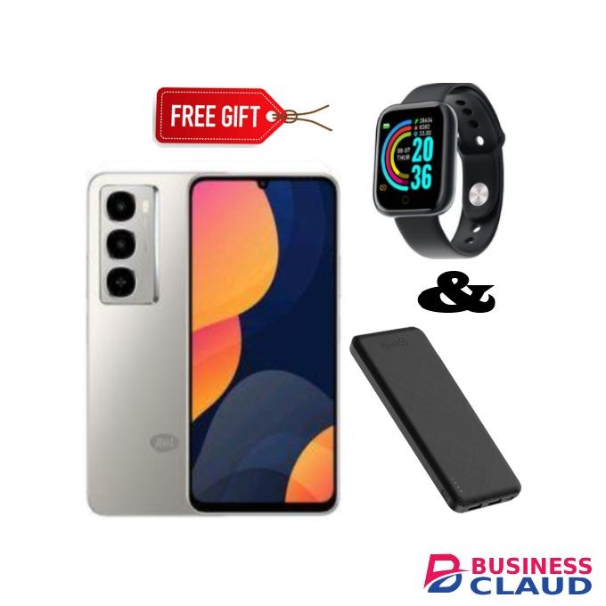 Itel City 100 4G,13 MP"18GB RAM+128GB ROM"5200 MAh-Dual Sim.+ Smartwatch+Powerbank