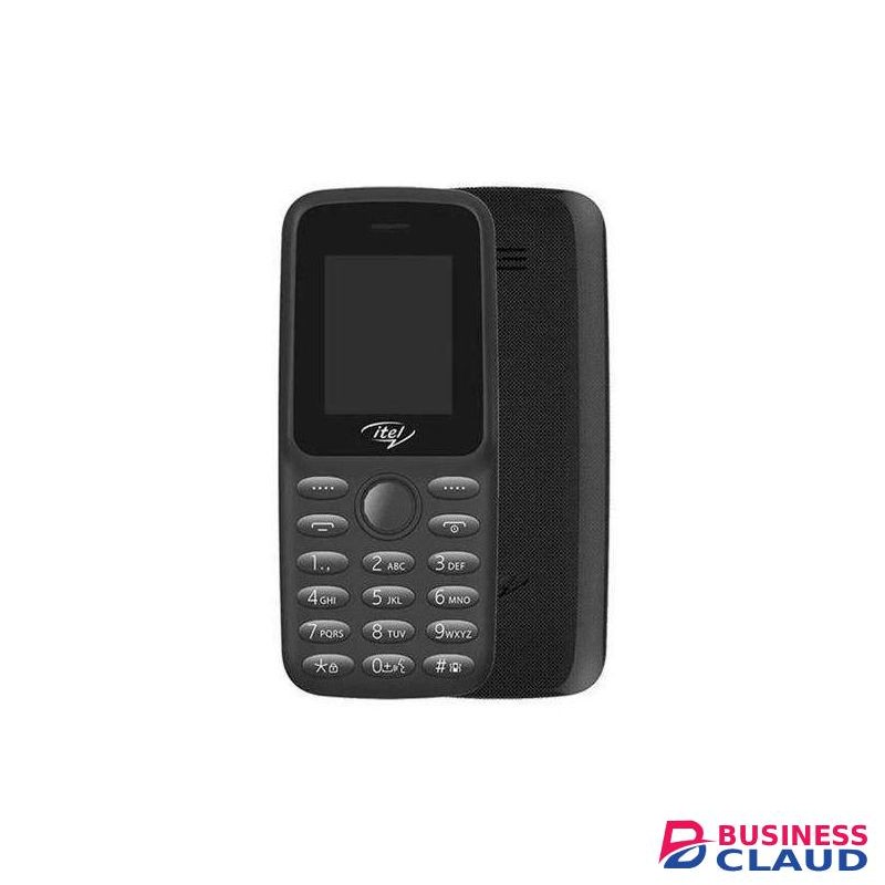 Itel 2163 1.8" Display, Kabambe, 1000mAh, Bright Torch, FM Radio, Dual SIM - Black