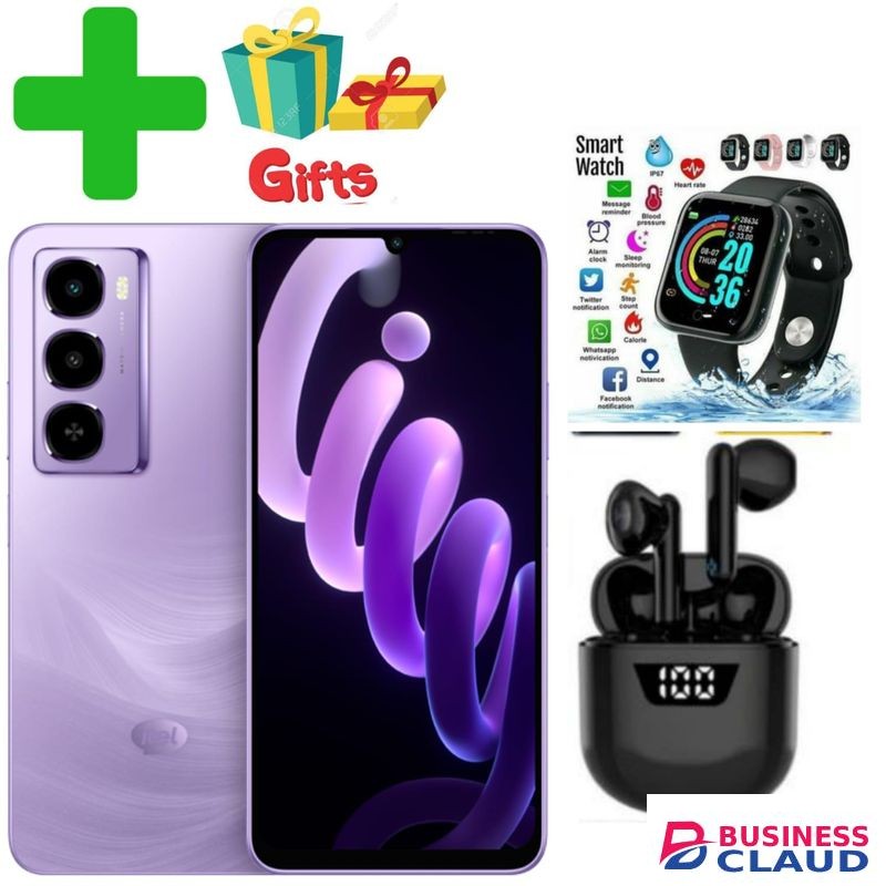 Itel City 100 4G,13 MP"18GB RAM+128GB ROM"5200 MAh+GIFTS,SMART WATCH
