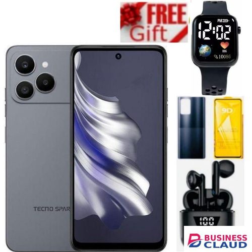 Tecno Spark 40, 6.67'' HD+, UP To 128GB ROM+ 4GB RAM +(4GB RAM Extended) (Dual Sim) 50MP, 5200 MAh SMART WATCH