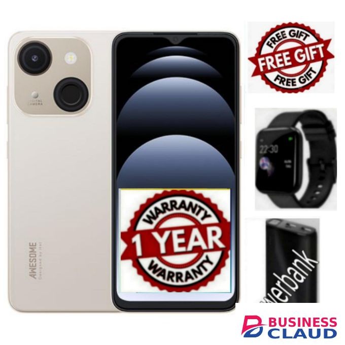 Itel A06 6.6" HD+, 32GB ROM + Up To 4GB RAM, 4000mAh, 4G+WATCH+POWERBANK...Lii