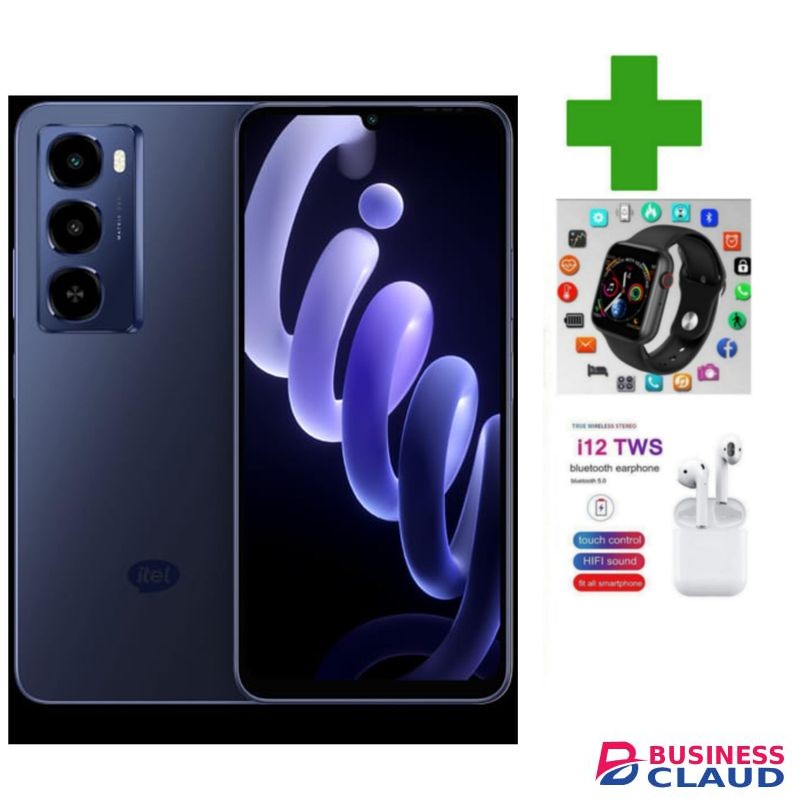 Itel City 100 4G,13 MP"18GB RAM+128GB ROM"5200 mAh+GIFTS,TG SPEAKER,WEB WATCH