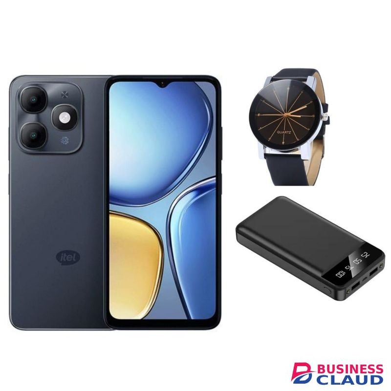 Itel A90, 6.6", 4GB RAM + 128GB (Dual SIM), 5000mAh, (1YR WRTY) POWER BANK Smartwatch