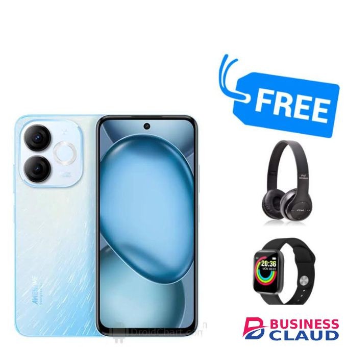 Itel A80,SCREEN DISPLAY 6.7" INCHES,128GB STORAGE & UPTO 8GB RAM & FREE GIFTS PACK