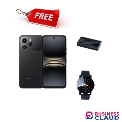 Tecno Spark 40, 6.67'' HD+, UP to 8GB RAM + 128GB ROM (Dual Sim) 50MP, 5200 mAh +power bank+webwatch