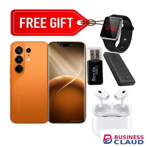 Tecno Camon 50 6.78' Curved Screen, Up to 16GB RAM + 256GB Storage, 5200mAh Battery (2 Year Warranty) Orange+ Free Gifts