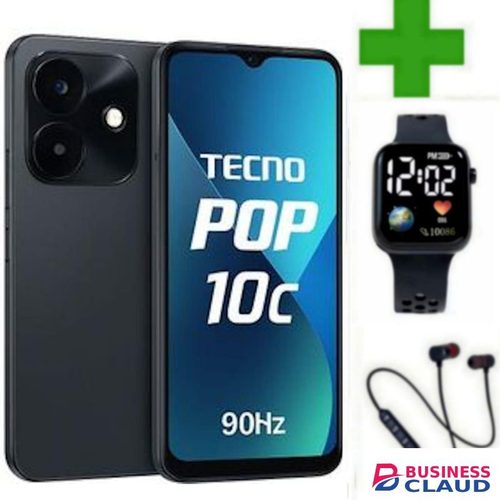 Tecno Pop 10c - 6.67'' - 128GB ROM - Android 15 Smart - 13MP Rear/8MP Front - 5000mAh SPORT